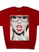 Image of Say Ahhh Crewneck - Midnight Red