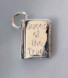 Image of Sterling Silver Book Charm 