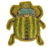 Image of Embroidered Beetle Brooches 