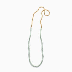 Image of Splice Strand of Beads | Mint + Golden