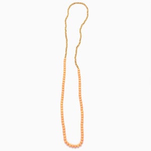 Image of Splice Strand of Beads | Milky Peach + Golden