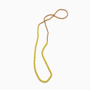 Image of Splice Strand of Beads | Acid Yellow + Golden