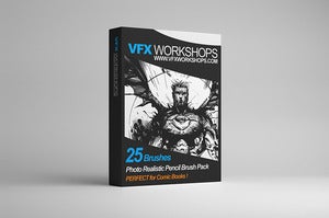 Image of VFX WORKSHOPS Digital Photo Realistic Inking Brush Pack 001