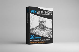 Image of VFX WORKSHOPS Digital Photo Realistic Pencil Brush Pack 001