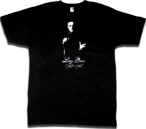 Image of Lenny Bruce tribute tee by Backpage Press