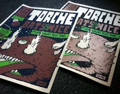 Image of Torche, Bats & Mice poster (metallic and glow in the dark ink)