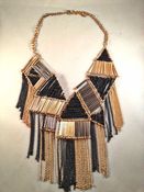 Image of Gordana Necklace- Gold & Pewter