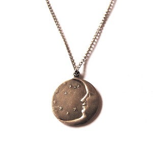 Image of Simple Silver Moon Necklace