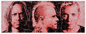 Image of "Anthroprodigy - Metallic Silver/Red" Screen-print by K-Guy