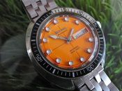 Image of VINTAGE BULOVA SNORKEL ORANGE ORANGE ORANGE! 