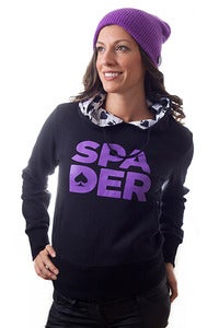 Image of Women's Black Stacked Hoody