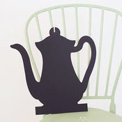 Image of Pizarra de madera cafetera