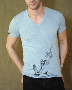 Image of Anchor Tee- Blue (Unisex)