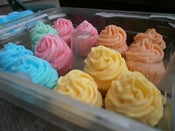 Image of glycerin mini cupcake soaps. pack of 24