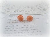Image of Orange Macaroon Earring Post Stud