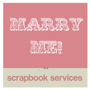 Image of Bespoke Scrapbook Service - Marry Me! package