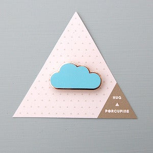 Image of Blue Cloud Brooch by Hug A Porcupine