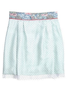 Image of Audrey tulle and silk skirt-Pre-Order