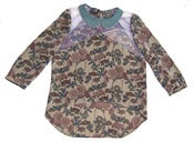 Image of Claire Liberty Silk and Tulle Blouse-Pre-Order