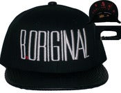 Image of The "OG Panoramic" Black Croc Print Strap Back Hat Joe Rocken EXCLUSIVE