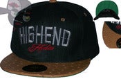 Image of The "High End Habits" Faux Ostrich Bill Snapback Hat Joe Rocken Custom Design