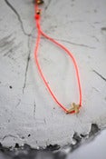 Image of Bracelet croix orange fluo Sophie Deschamps ♥