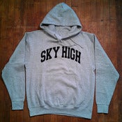 Image of College Logo Hooded Sweatshirt Black logo