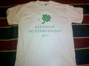 Image of 2013 Savannah St Patrick's Day T-Shirt White