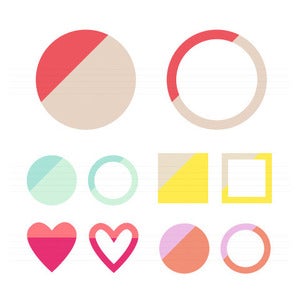 Image of Colour Block Shape Graphics