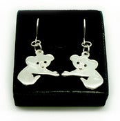 Image of STERLING SILVER KOALA EARRINGS