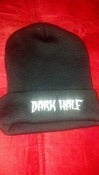 Image of DARK HALF BEANIE "BLACK/WHITE"