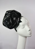 Image of Black Gloss Rose Fascinator