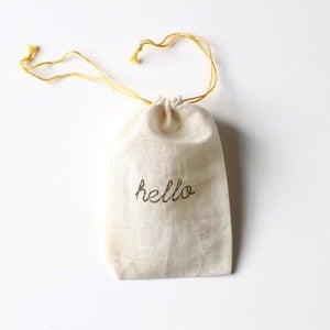 Image of Petite pochette en coton (8 x 12 cm)
