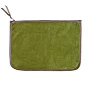 Image of LARGE CLUTCH - Loden & Khaki