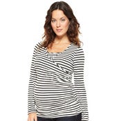 Image of NOM Surplice Maternity & Nursing Long Sleeve Tee