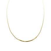 Image of curvette necklace: gold