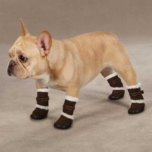 Image of Classic Sherpa Dog Boots - Chocolate