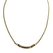 Image of pyrite disc necklace