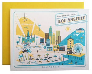 Image of Greetings from Los Angeles card
