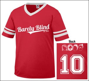 Image of Limited Edition 10 Year Anniversary Baseball Tee Red/White
