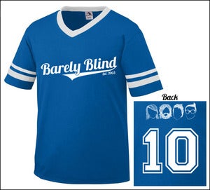 Image of Limited Edition 10 Year Anniversary Baseball Tee Royal/White