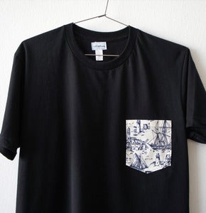 Image of OLD SCHOOL POCKET TEE (black)