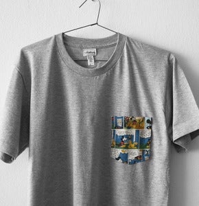 Image of MICKEY MOUSE POCKET TEE  (grey)
