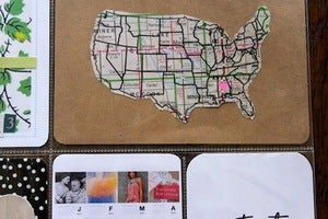 Image of 'Our Home' Custom Map Print 4x6"