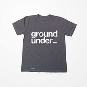 Image of Limited Edition Under Ground Bedrock T Shirt in Melange Grey Mens/Womens pre-order