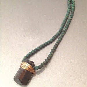Image of BLACK & GREEN NECKLACE