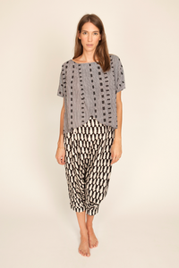 Image of Olive Shirt, Ladder Print
