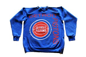 Image of Men's D.Fame Custom "Detroit Pistons" Crewneck
