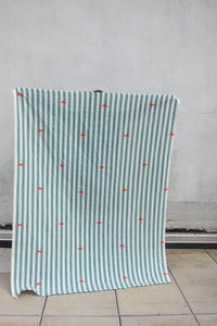 Image of Linen Throw "Happy Go Lucky"