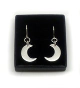 Image of STERLING SILVER LITTLE MOON EARRINGS
